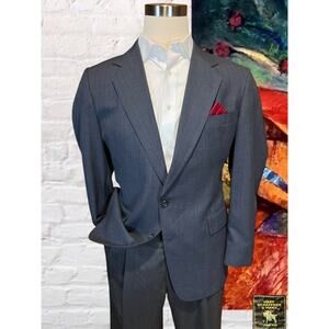 Hart Schaffner Marx 42R Unstructured Blue Red Patriotic Blazer Sport Suit Jacket